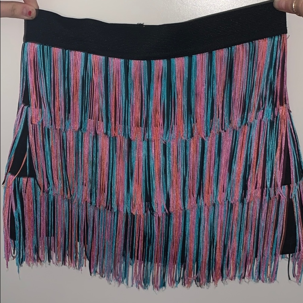 Frilly mini skirt